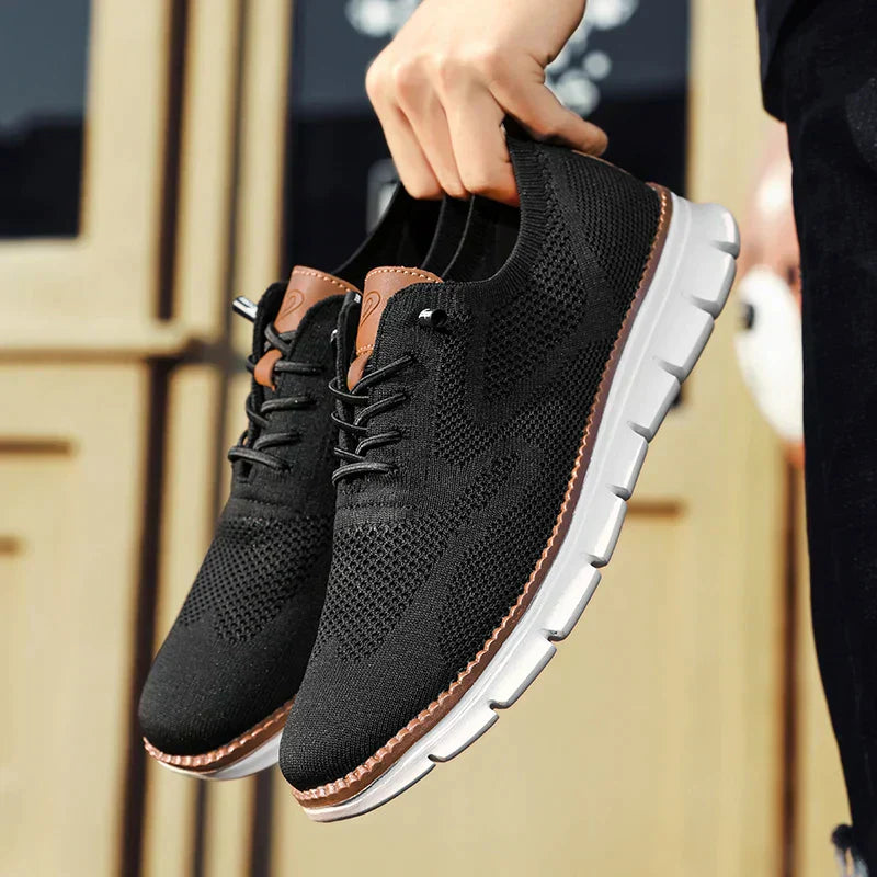 Emeja | Heren Gebreide Sneakers met Vetersluiting