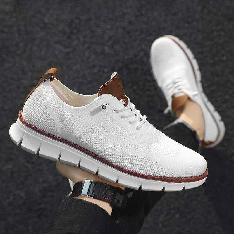 Emeja | Heren Gebreide Sneakers met Vetersluiting