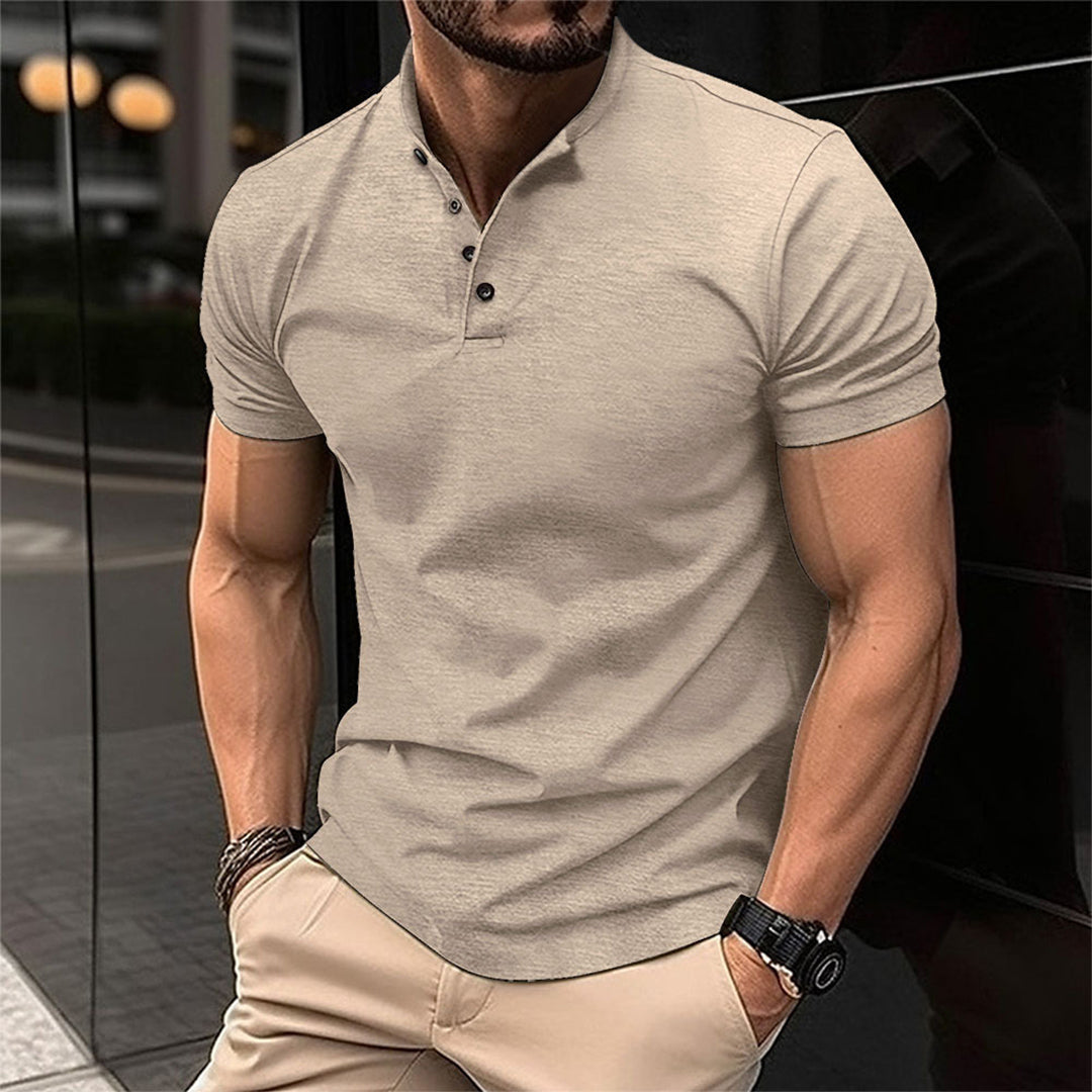 Emeja | Heren Korte Mouw Henley Polo