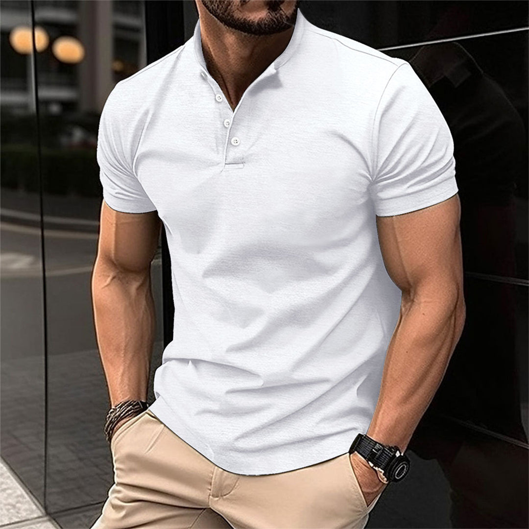 Emeja | Heren Korte Mouw Henley Polo