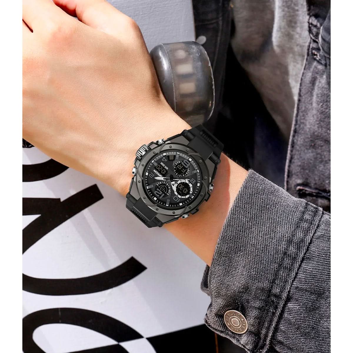 Emeja | Heren Militaire Horloge met Analoge Digitale Weergave en Kenmerken