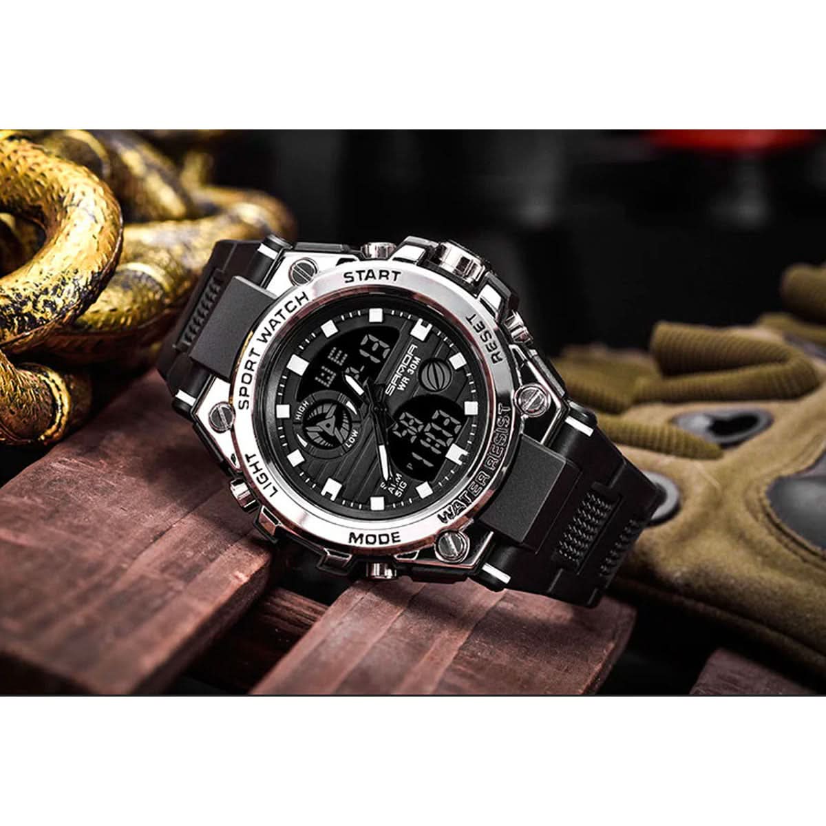 Emeja | Heren Militaire Horloge met Analoge Digitale Weergave en Kenmerken