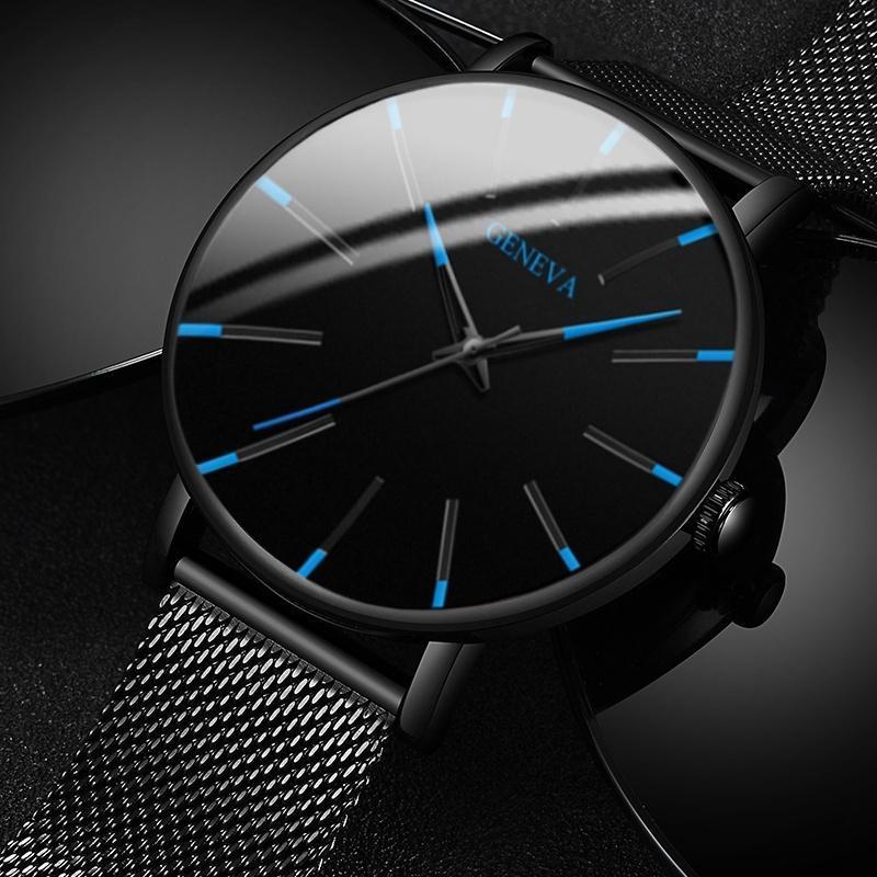 Emeja | Heren Minimalistische Mesh Band Horloge