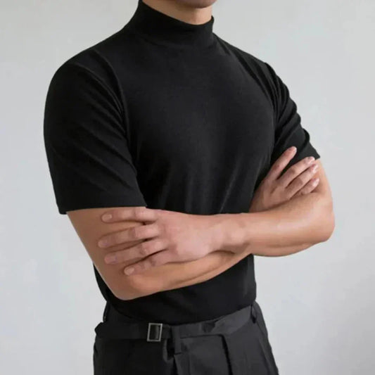 Emeja | Heren Mock Neck T-Shirt