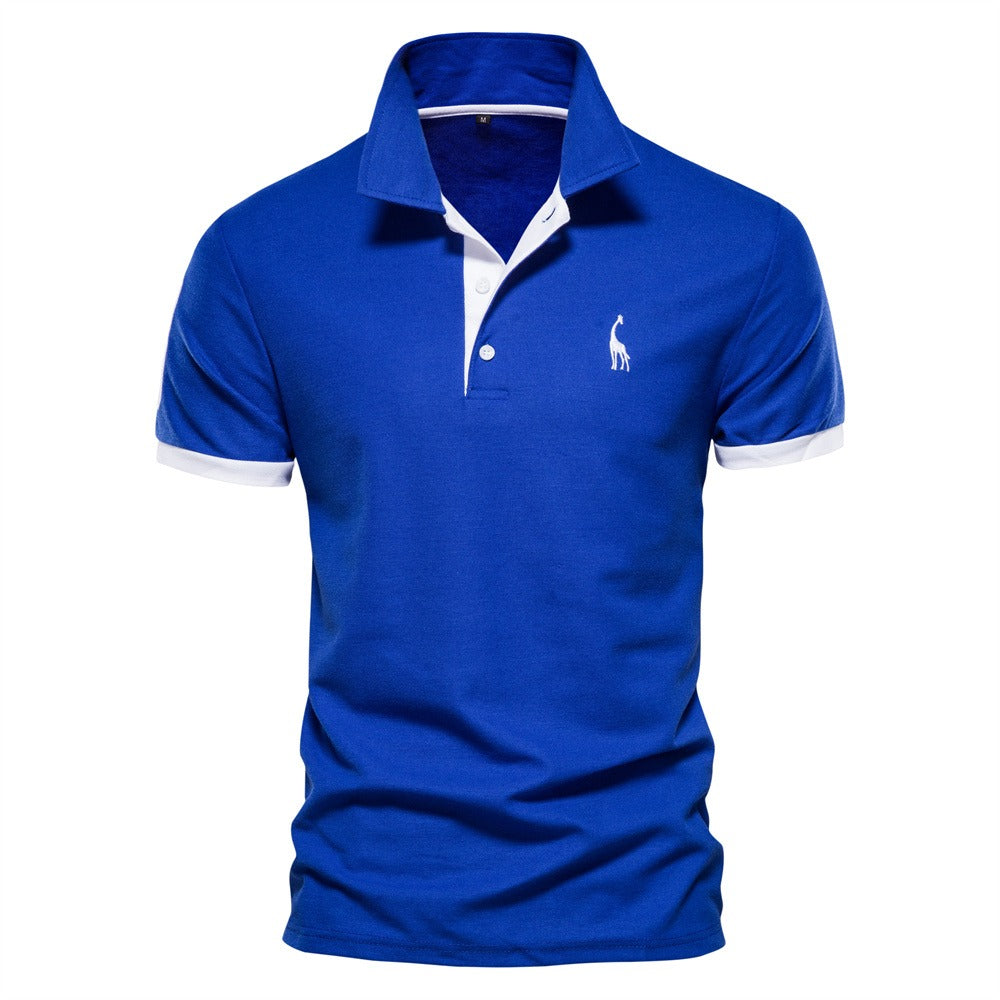 Emeja | Heren Polo Shirt met Korte Mouwen en Contrastafwerking
