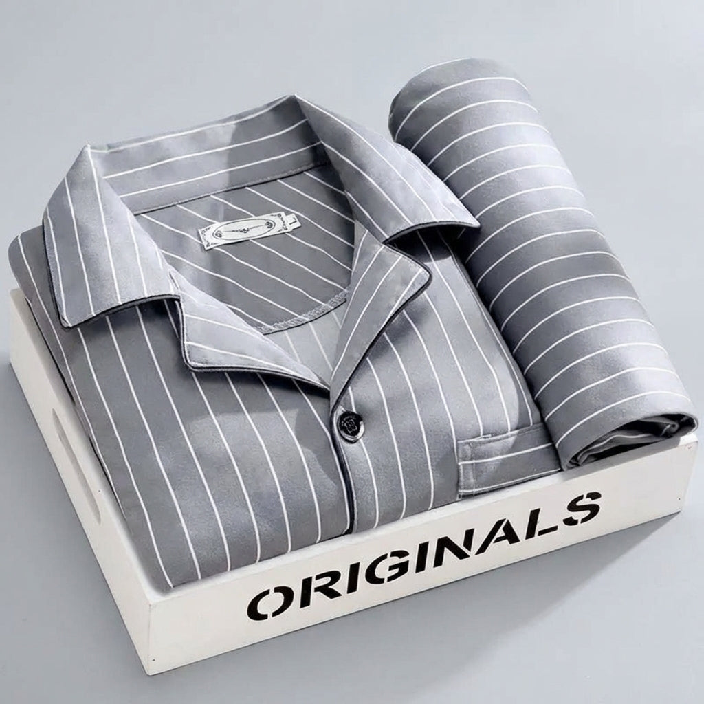 Emeja | Heren Pyjama Set met Knopshirt & Broek