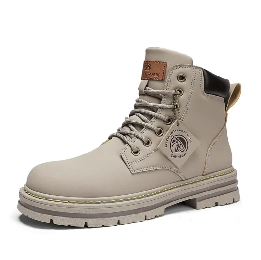 Emeja | Heren Schoenen met Veters | Comfortabele Leren Schoenen met Ondersteunende Zolen | Zwart