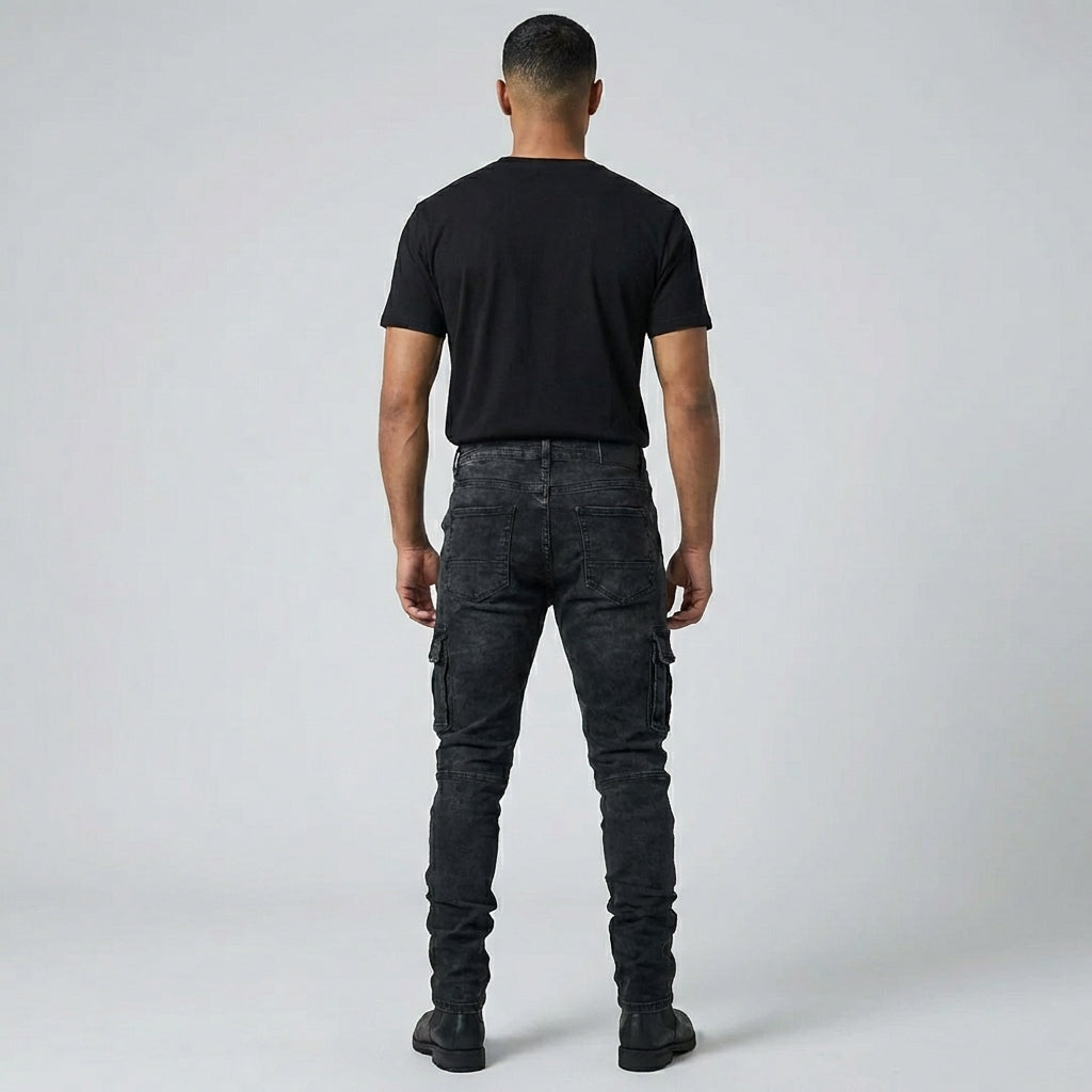 Emeja | Heren Slim Fit Cargo Jeans
