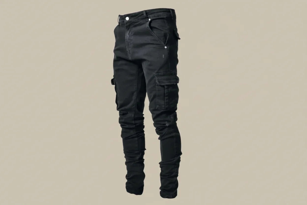 Emeja | Heren Slim Fit Cargo Jeans