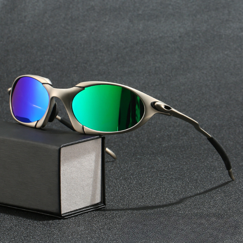 Emeja | Heren Sport Polaroid Zonnebril – UV Bescherming met Lichtgewicht Metaal Frame