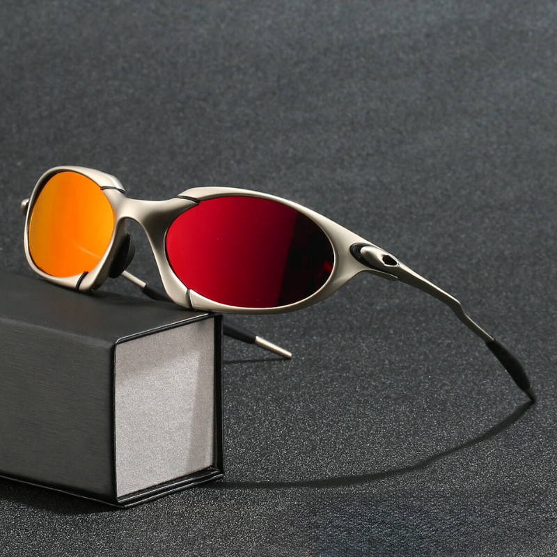 Emeja | Heren Sport Polaroid Zonnebril – UV Bescherming met Lichtgewicht Metaal Frame