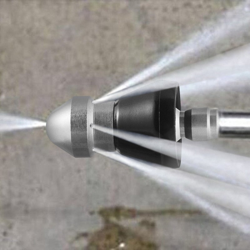 Emeja | Hogedruk Afvoer Jet Nozzle – RVS Rioolreinigingsspuiter voor Snelle Ontstopping van Pijpen