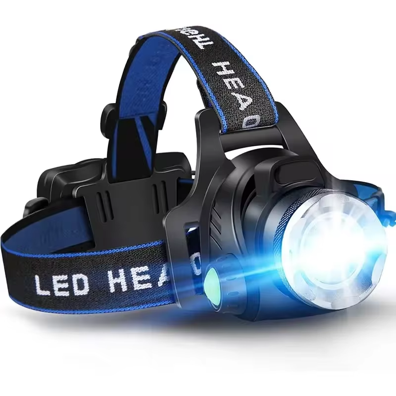 Emeja | Hoofdlamp | Oplaadbare Waterdichte Zoombare LED Hoofdlamp