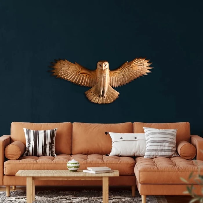 Emeja | Houten Wanddecoratie – Uil “Majestueus”