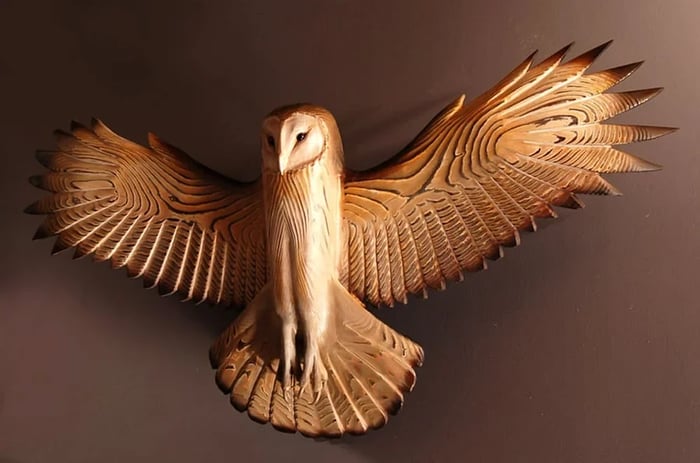 Emeja | Houten Wanddecoratie – Uil “Majestueus”