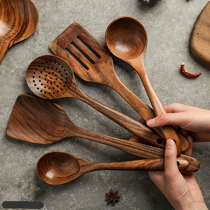 Emeja | Keuken Set Gemaakt van Natuurlijk Teakhout