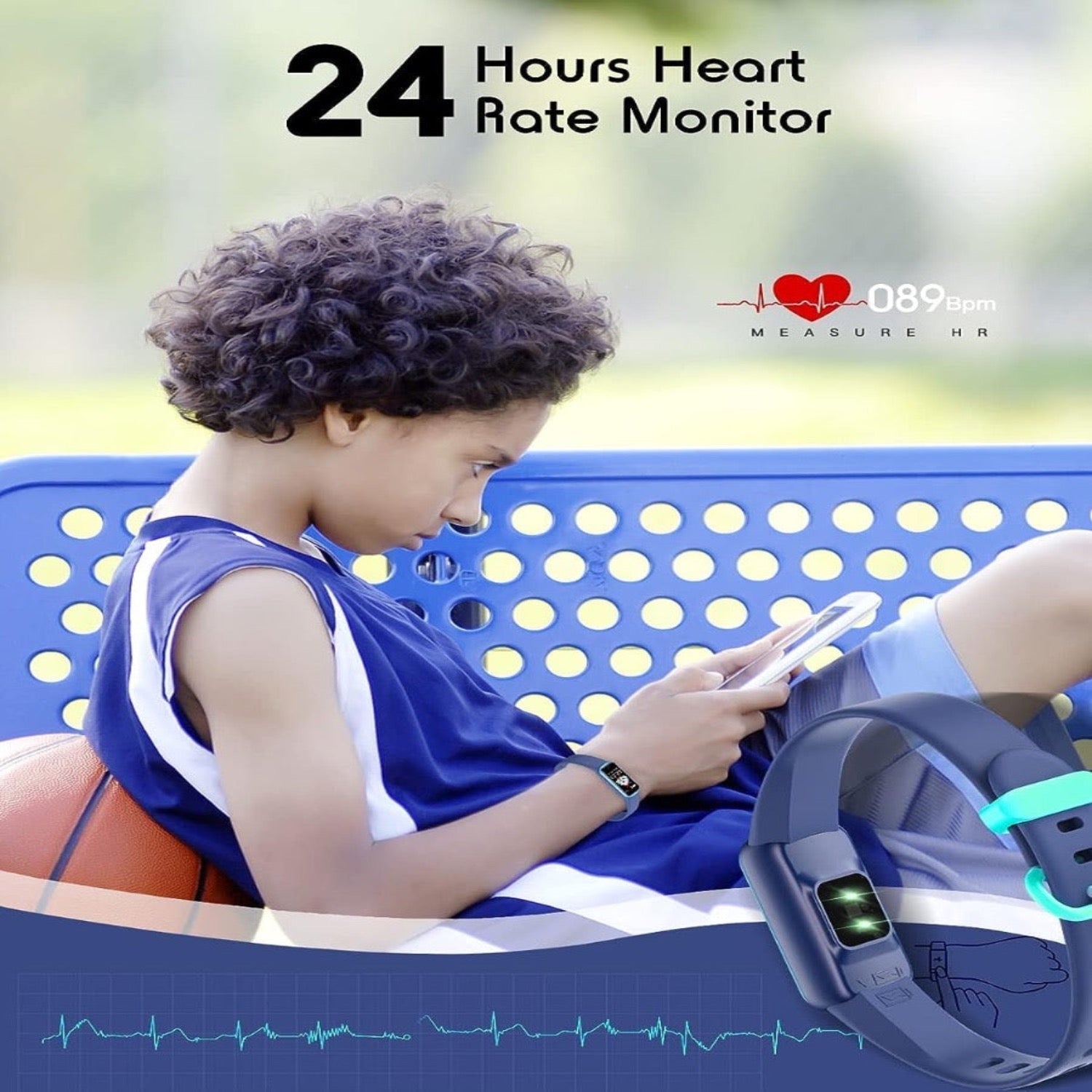 Emeja | Kinder smartwatch met GPS, fitness tracking en gezondheidsfuncties – Viona