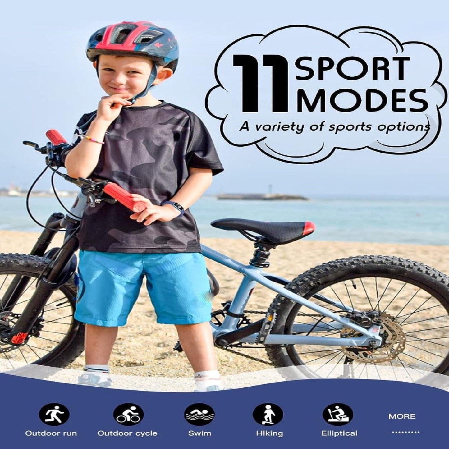 Emeja | Kinder smartwatch met GPS, fitness tracking en gezondheidsfuncties – Viona