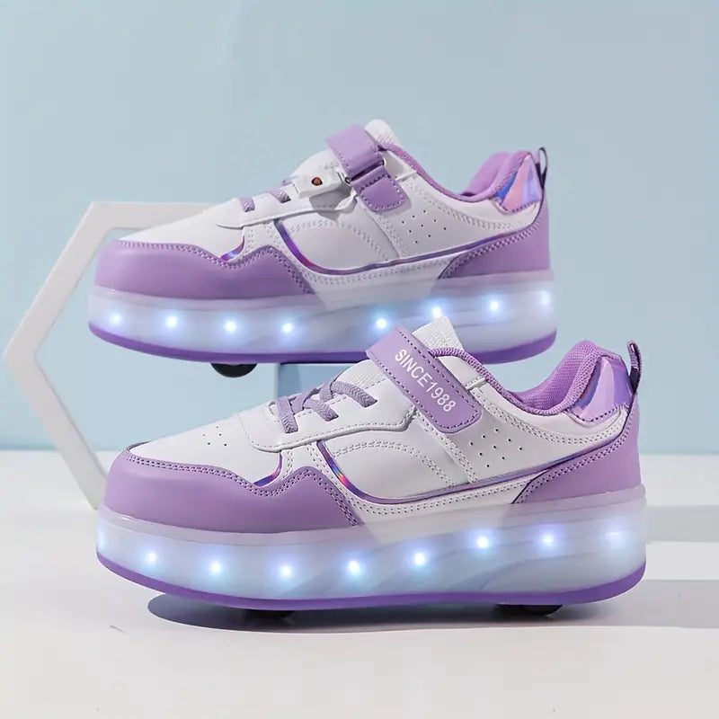 Emeja | Kinderen Lichtgevende Roller Schoenen