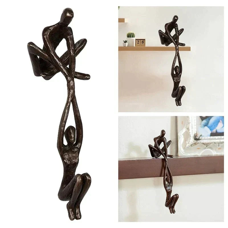 Emeja | Koppel Yoga Beeld voor Plankdecoratie