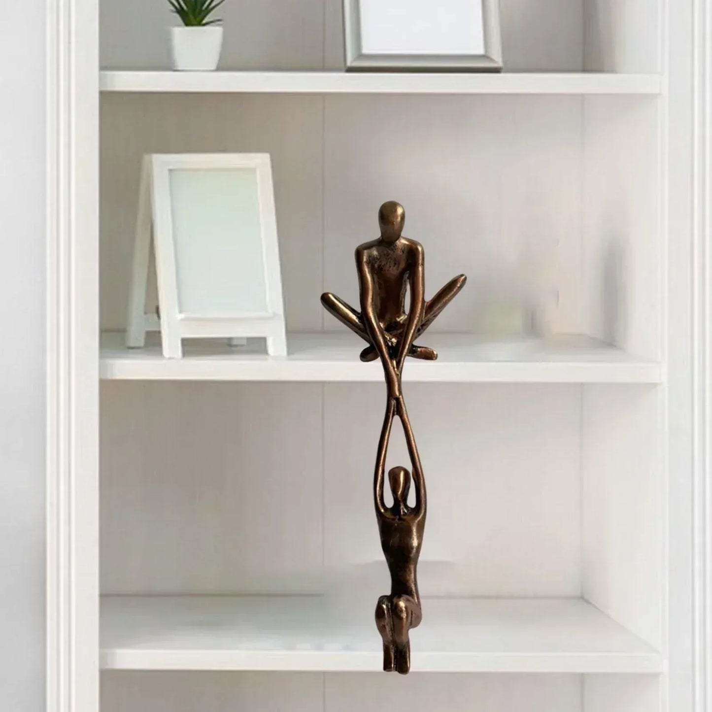 Emeja | Koppel Yoga Beeld voor Plankdecoratie