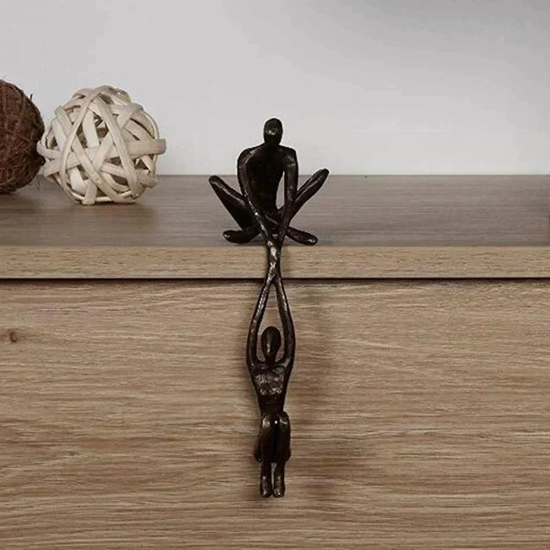 Emeja | Koppel Yoga Beeld voor Plankdecoratie