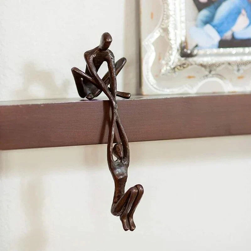 Emeja | Koppel Yoga Beeld voor Plankdecoratie