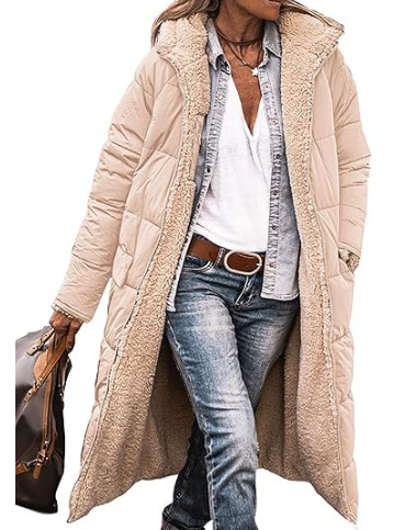 Emeja Langer Comfortabele Jas voor Dames