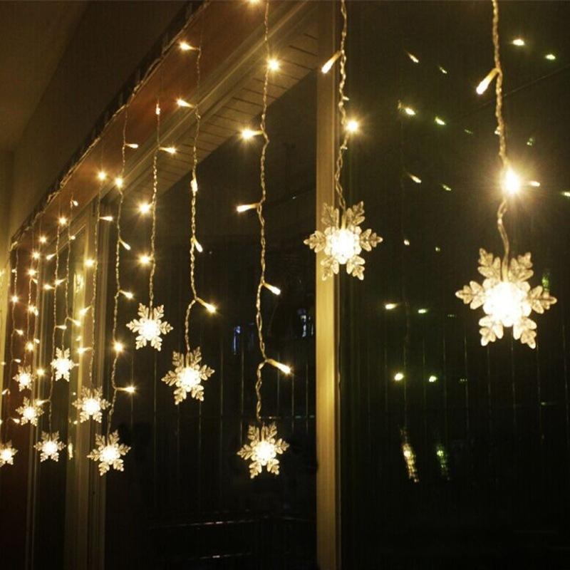 Emeja | LED Gordijnverlichting met Sneeuwvlok | Binnen & Buiten