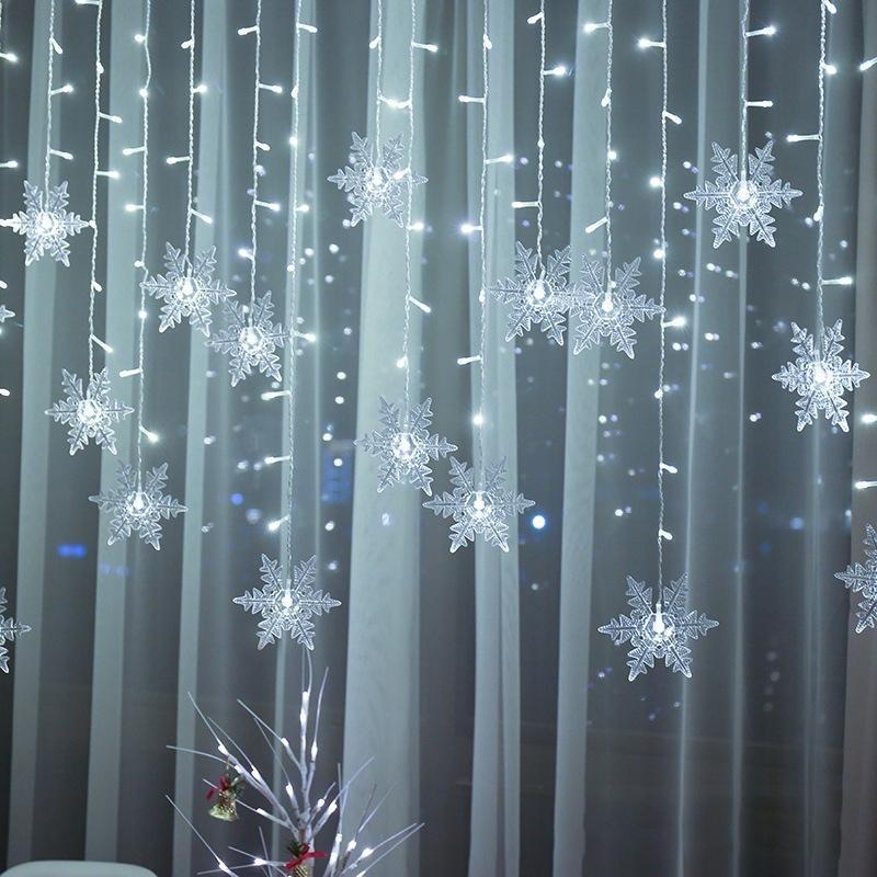 Emeja | LED Gordijnverlichting met Sneeuwvlok | Binnen & Buiten