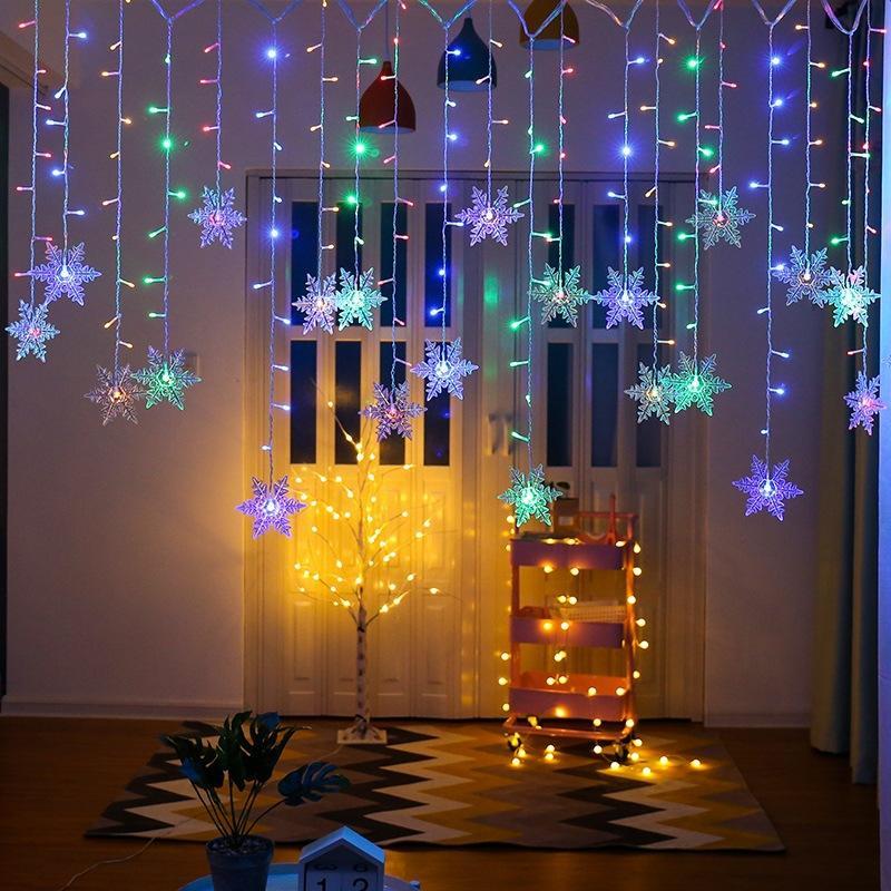 Emeja | LED Gordijnverlichting met Sneeuwvlok | Binnen & Buiten