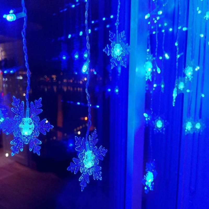 Emeja | LED Gordijnverlichting met Sneeuwvlok | Binnen & Buiten