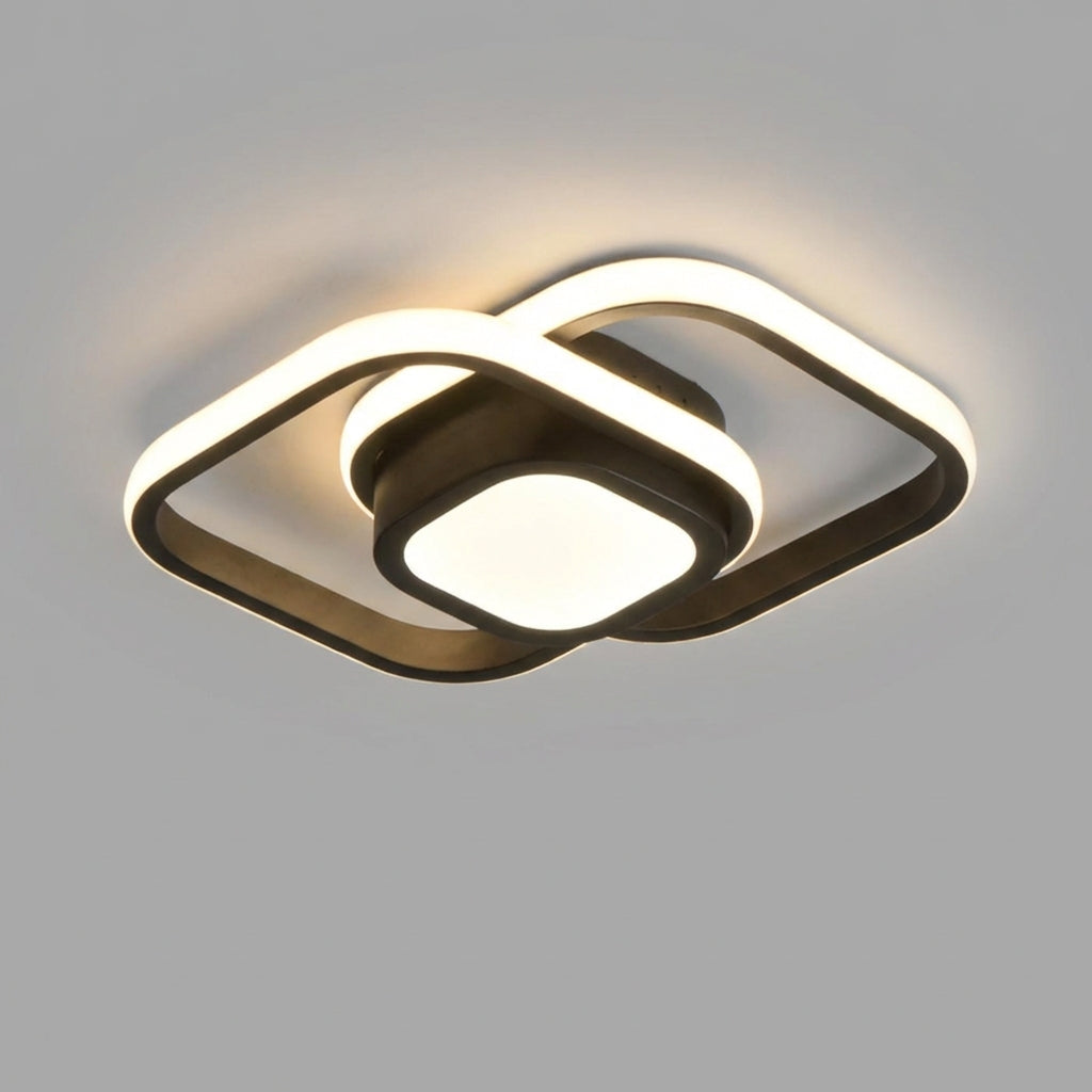 Emeja | LED Plafondlamp met Dubbele Ring Ontwerp