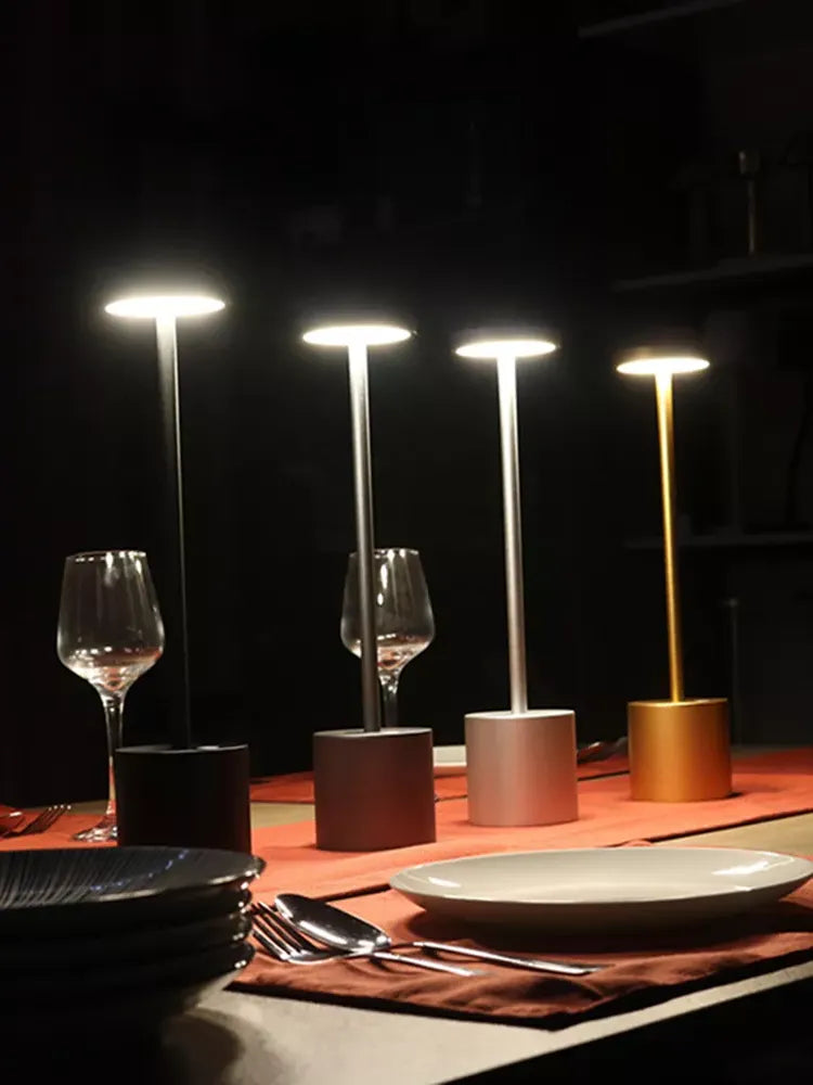 Emeja | LumaLite Oplaadbare LED Tafellamp | Draadloos | Dimbaar | Modern Ontwerp voor Restaurants en Thuis