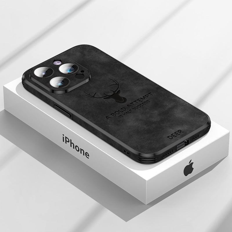 Emeja | LUXIGUARD LEREN – Luxe iPhone Hoes met Schokbescherming