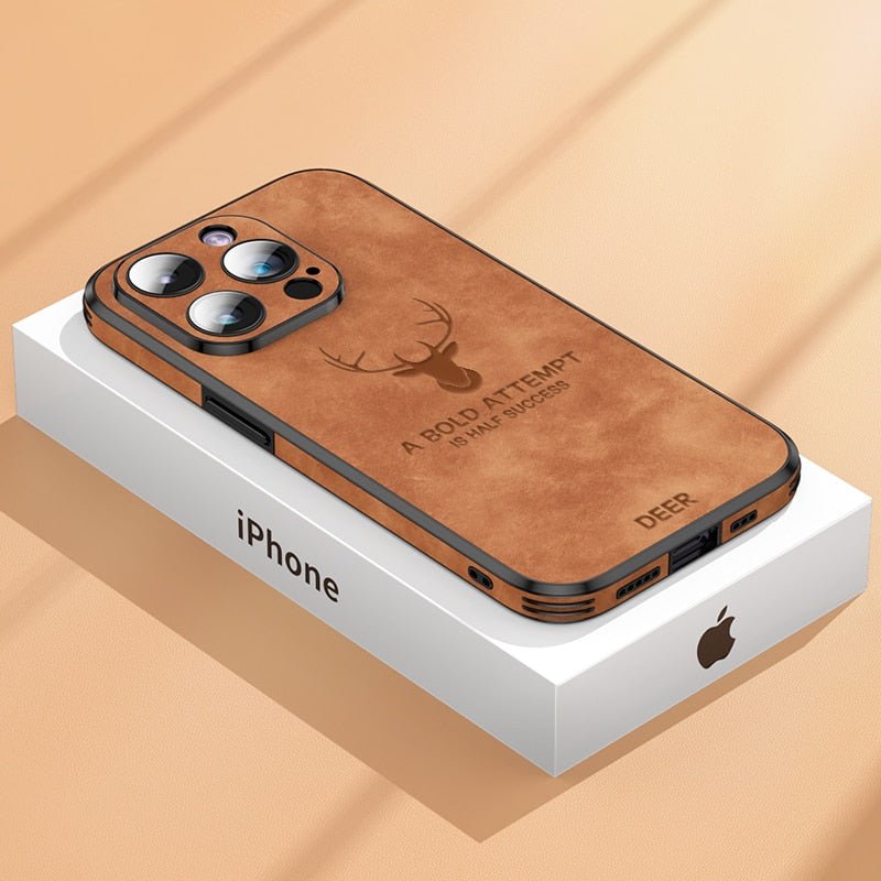 Emeja | LUXIGUARD LEREN – Luxe iPhone Hoes met Schokbescherming