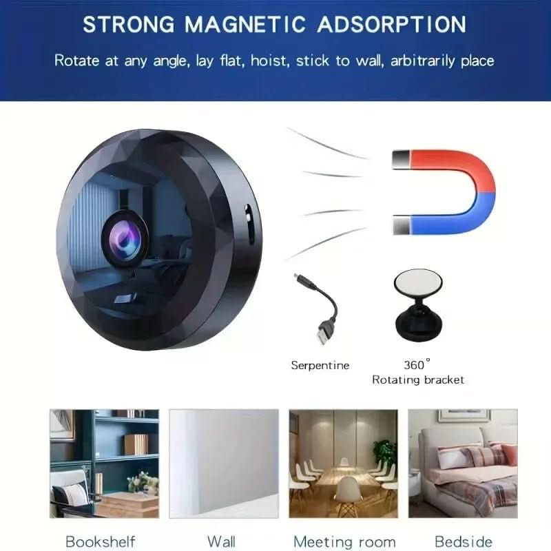 Emeja | Magnetische Mini WiFi Camera 1080P HD voor Discrete Bewaking