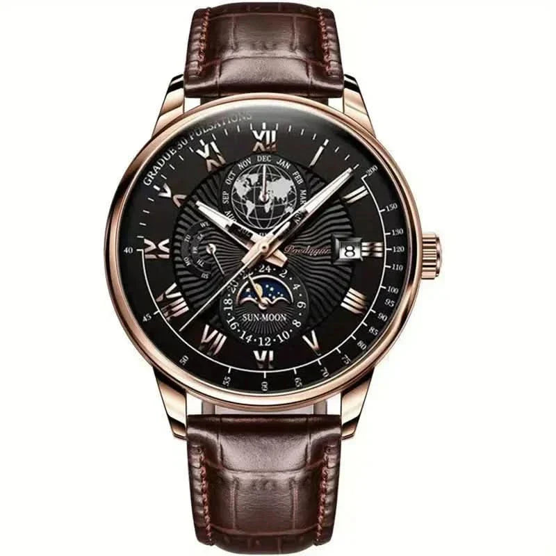 Emeja | Mechanisch Luxe Herenhorloge met Maanfase