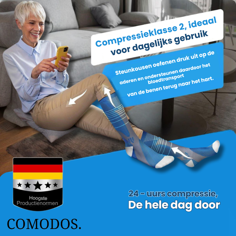 Emeja | Medische Compressiekousen met Ademend Mesh Ontwerp