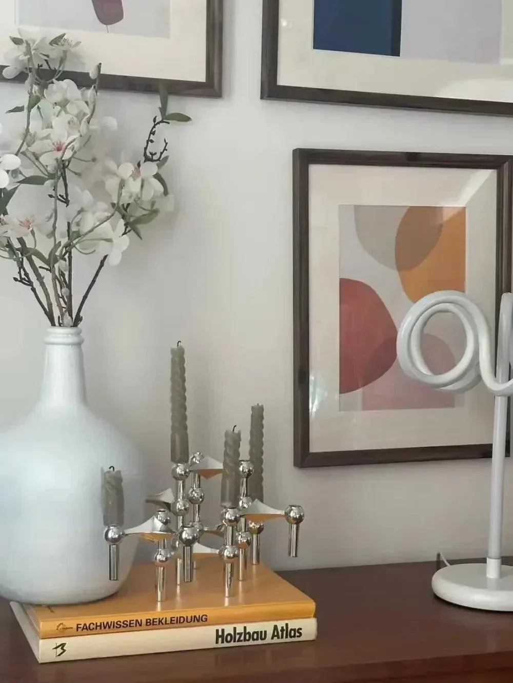 Emeja | Metalen Kaarsenhouder – Modulaire Moleculaire Ontwerp, Tafel & Decor