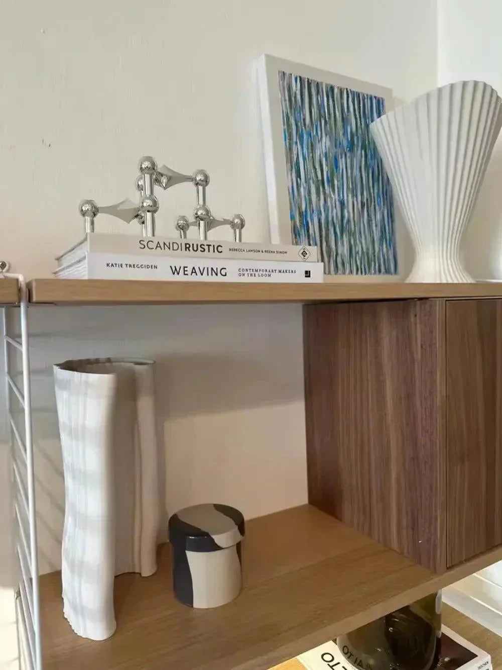 Emeja | Metalen Kaarsenhouder – Modulaire Moleculaire Ontwerp, Tafel & Decor
