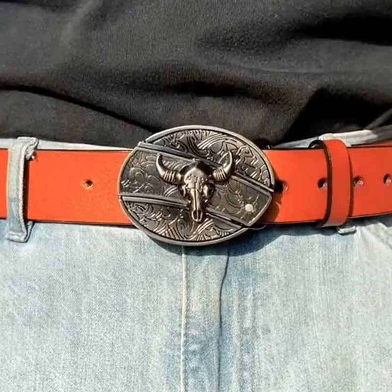 Emeja | Metalen Ovale Cowboys Riemgesp