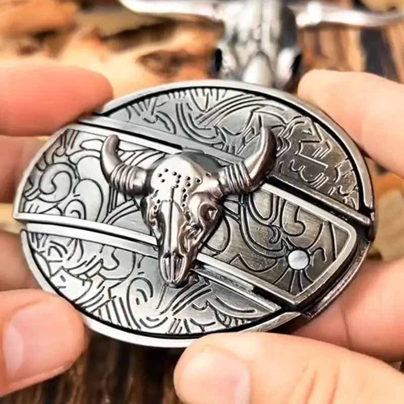 Emeja | Metalen Ovale Cowboys Riemgesp