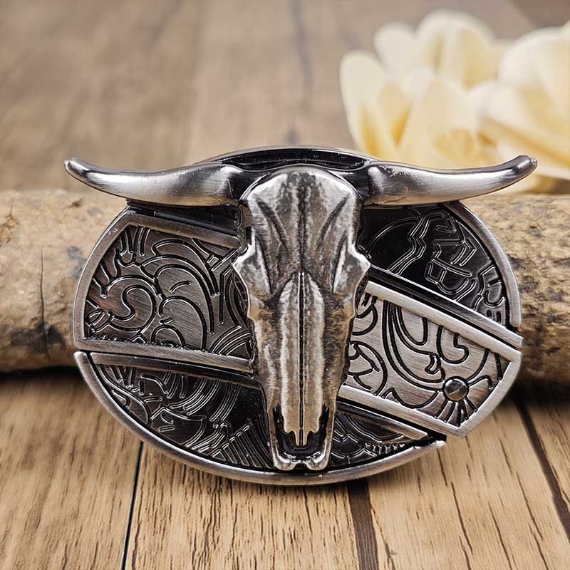 Emeja | Metalen Ovale Cowboys Riemgesp