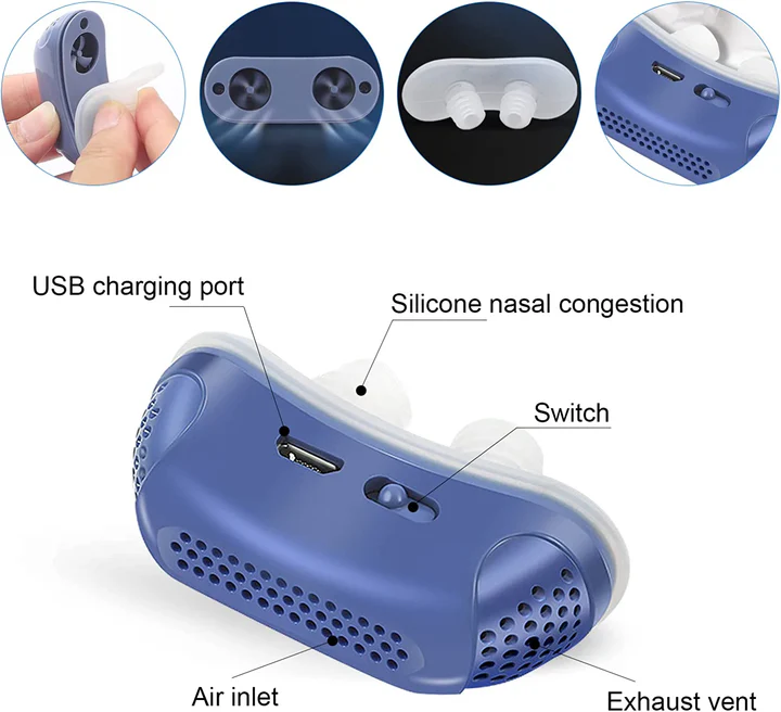 Emeja | Micro CPAP Anti-Snurkapparaat | Maskervrije Slaapapneu Behandeling