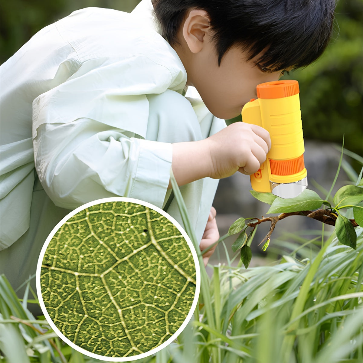 Emeja | Mini Microscoop met LED Licht voor Kinderen