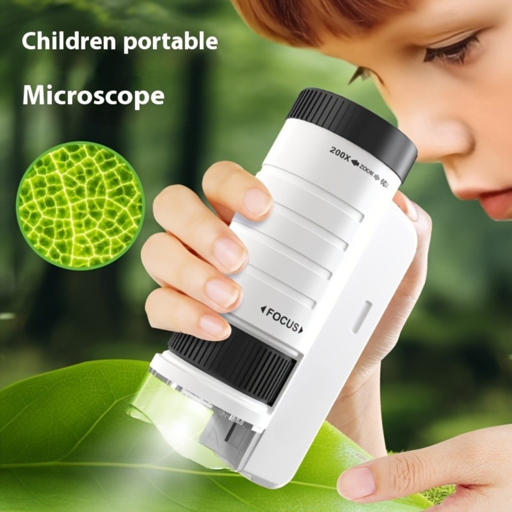 Emeja | Mini Microscoop met LED Licht voor Kinderen