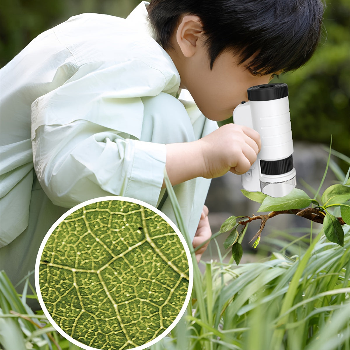 Emeja | Mini Microscoop met LED Licht voor Kinderen