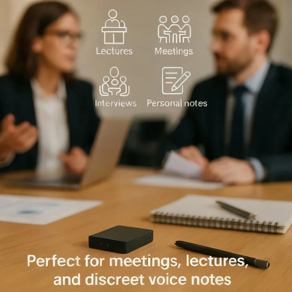 Emeja | Miniatuur Voice Recorder – Klein, Discreet en Krachtig Audio-opnameapparaat | Perfect voor Stille Opnames en Spraakactivatie