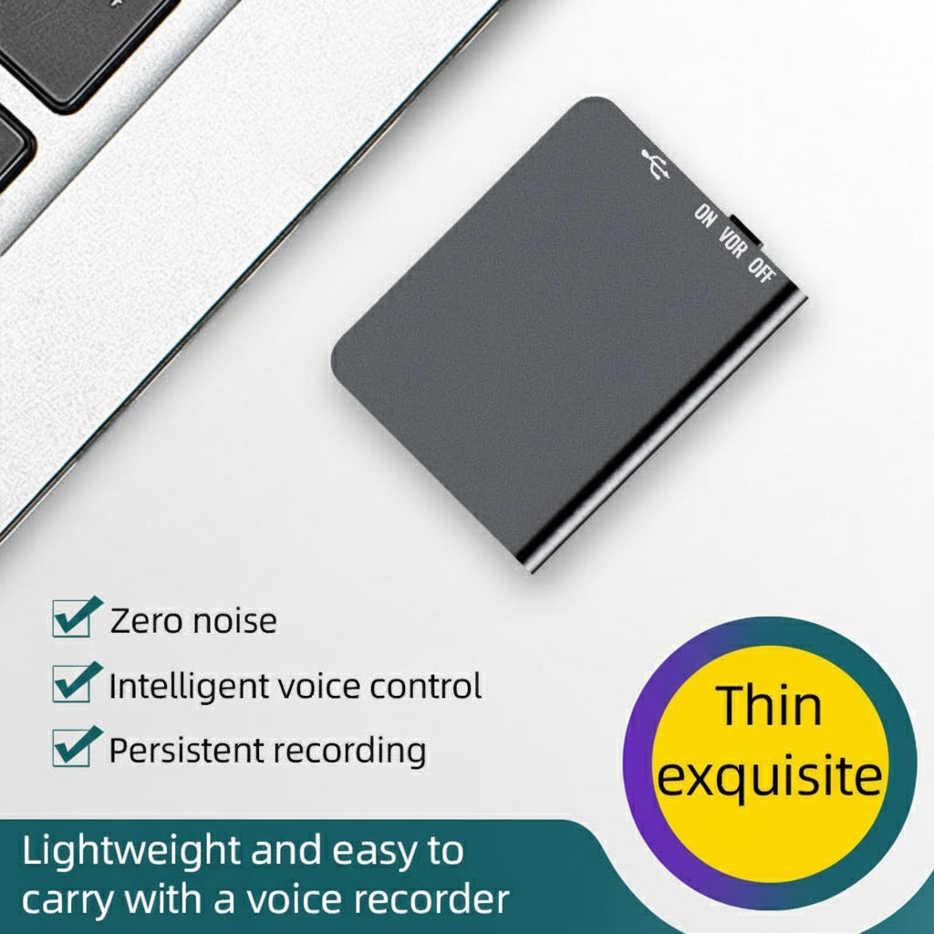 Emeja | Miniatuur Voice Recorder – Klein, Discreet en Krachtig Audio-opnameapparaat | Perfect voor Stille Opnames en Spraakactivatie